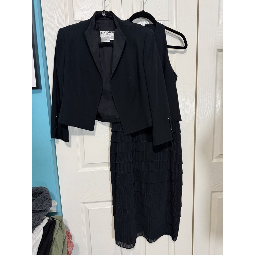 Daymore Women's Dress and Jacket Black Size 10